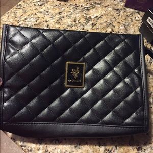 Younique Black Clutch Bag with gold chain strap